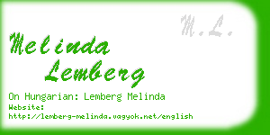 melinda lemberg business card